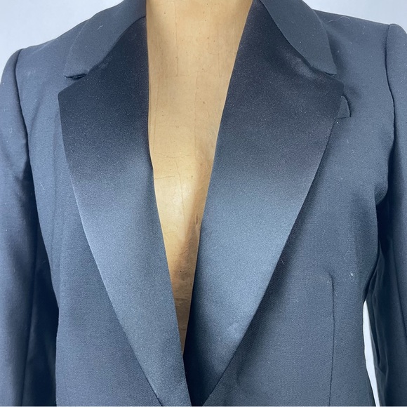 J CREW COLLECTION “Willa Tuxedo” Blazer in Italian Wool NWT BLACK Size 2 - Picture 4 of 15